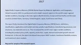 Digital Radio Frequency Memory DRFM Market Research Report 2017