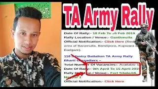 TA Territorial Army open rally 2019-2020