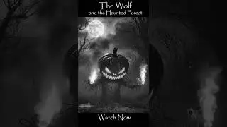 The Wolf and The Haunted Forest | #animation  | #shortfilm | #fun  | #horror #halloween #black&white