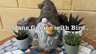 Garden Gnome Decor Idea - Stone Gnome Figurine