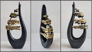 Beautiful DIY flower vase making. How to make a unique DIY flower vase.