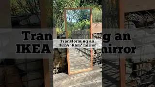 Mirror, Mirror on the Wall: Watch us upcycle an IKEA mirror! #Upcycling #IKEA #DIY  #shorts #Cricut