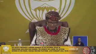 Annual Official Opening Of The National House Of Traditional and Khoi-San Leaders (NHTKL), 24th F…