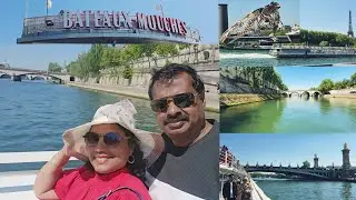 பாரீஸில் ஒரு படகு பயணம்/Saine River Boating 🚢/Europe Tour Explore in Tamil 
