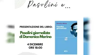🔴 LIVE: Pasolini e... presentazione libro 