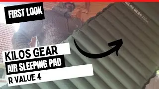 Kilos Gear air sleeping pad. First look and outdoor gear review. R value 4, 10cm thick, very comfy.