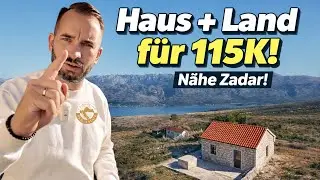 Kleines Steinhaus nahe Zadar 🇭🇷 | 32 m² Haus auf 760 m²