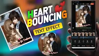 Heart Bouncing Text Effect Editing | Viva Pro Level Animation | Trending Whatsapp Video Status