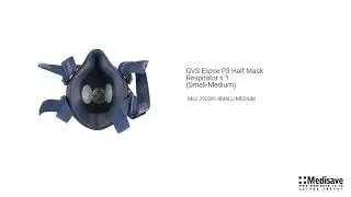 GVS Elipse P3 Half Mask Respirator x 1 Small Medium 292261 SMALL MEDIUM