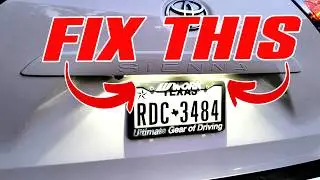 Как заменить лампы подсветки номерного знака на Toyota Sienna 2011–2020 годов