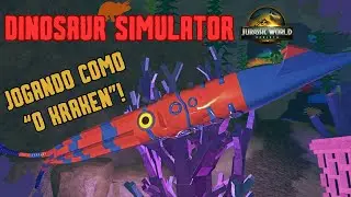 VIREI O KRAKEN! Jogando com o TUSOTEUTHIS ! 🦑🔥Dinosaur Simulator Ep.2