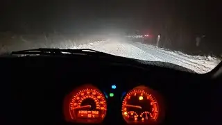 FUN Snow Winter Drive BMW E85 3.0i Mortimer Road Peak District ZERO TRACTION !!!