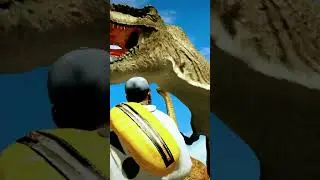 Fake GTA 5 T-REX in city and hunt people🙄😶😑😑🤔🤨😮😮😮😯😞😞😖😱😱😵🤪😳😰😧