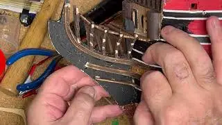 Artesania Latina 1:84 SmaTrinidad Pt55 - More Bow work HD 1080p