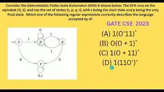 GATE  CSE questions - Regular expressions