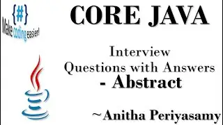 Java Interview Questions with Answers – Abstract Keyword