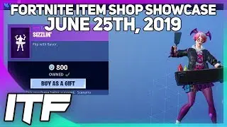 Fortnite Item Shop *NEW* SIZZLIN' EMOTE AND HYPERMELON WRAP! [June 25th, 2019]