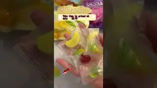 Juicy peelable gummy candies in 5 fruit flavors #fyp
