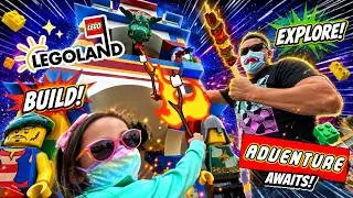 Emma and Dad's Pretend Play at  Legoland Theme Park For Kids.
