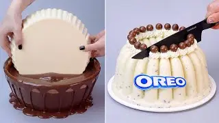 White & Dark Chocolate Cake Decorating Ideas | So Yummy Chocolate Cake Decorating | DIY Cake Recipes