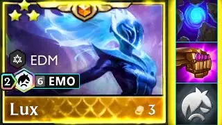 6 EMO - EDM Lux ⭐⭐⭐ 3 Star is Unstoppable | TFT SET 10