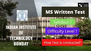 MS Written Test IIT Bombay | How to prepare for MS Written Test of IIT Bombay?