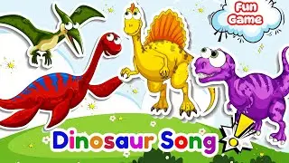 Dinosaur Song for Toddlers & Preschoolers | Animals Name, Easy Nursery Rhymes, Educational Kids Song