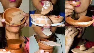 Mixed clay items asmr crunch compilation by Eli Crunch Vlog🫶🤎