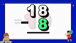 Subtracting 8 | Easy Math Practice for Kids |