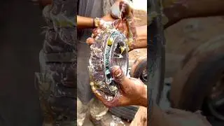 Mind-blowing bearing grease skills | wheel greasing #shortsfeed #shorts #skills