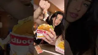 IN-N-OUT MUKBANG!! #food #eating #innout #shorts