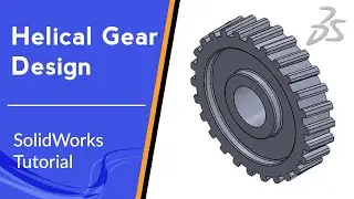 ⭐ Helical Gear Design | SolidWorks Tutorial