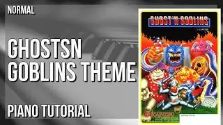 How to play Ghosts&lsquo;n Goblins Theme (Commodore 64) by Mark Cooksey on Piano (Tutorial)
