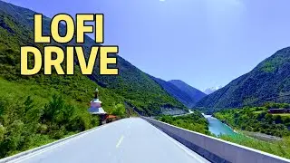 Car Travel Through China | Longpa temple--Batang County | Music Highway Drive in 4K