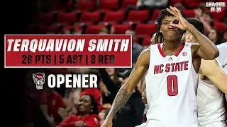 Terquavion Smith Explodes for 26 PTS in NC State Season Opener | 11.7.22 Full Highlights
