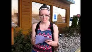 Christian Hines scavenger hunt proposal to Valerie Preis