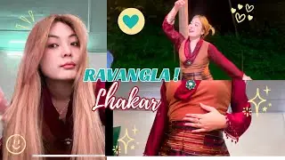 TODAYS OUTFIT👘WITH  LHAKAR GORSHEY WITH ME 🌼||TIBETAN VLOGGER FROM RAVANGLA || SIKKIM VLOG+lhakar||.