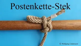 Postenkette Stek (Picket-Line Hitch on Slip)