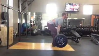 Sam Goff TSA training week 6 day 4 deadlift 455x2