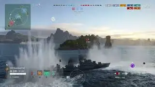 【WoWsL:PS4】Daring 211kd 6kill full replay