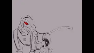 Ravage becomes Miko’s cat (TFP AU)