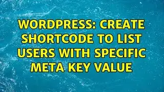 Wordpress: create shortcode to list users with specific meta key value