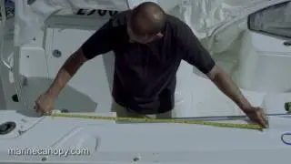 The Element - Installation of Bow Dodger solution for center console boats, boat shade,