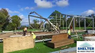 Installation Guide of Arch Roof Tent with Gable Extension - How to Set up Curved Roof Event Tent