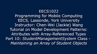Tutorial Attributes with Array Types 10