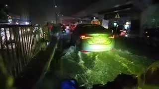 HEAVY RAIN IN METRO MANILA[ E-BIKE COMMUTE]