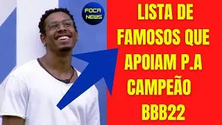 PA Campe&atilde;o ? Famosos fazem campanha para vit&oacute;ria do atleta BBB22!