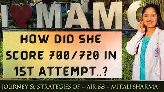 JOURNEY & STRATEGIES OF AIR 68 | NEET 2020 | MITALI SHARMA | TARGET MEDICAL