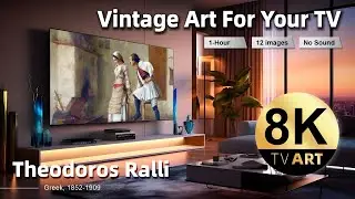 Vintage Art For Your TV | Figurative Art by Theodoros Ralli | 1Hr of 8K HD Screensaver, Slideshow.