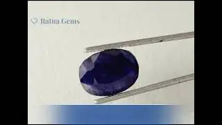 Bangkok Blue Sapphire (Neelam) 7.82 Ct (8.59 Ratti) | #bluesapphire  #gemstones #ratnagems